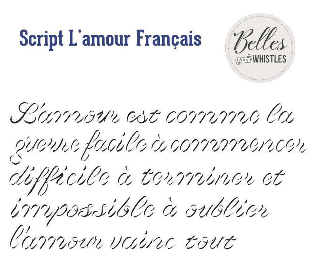 Script D'Amour Francis Small Dixie Belle Paint