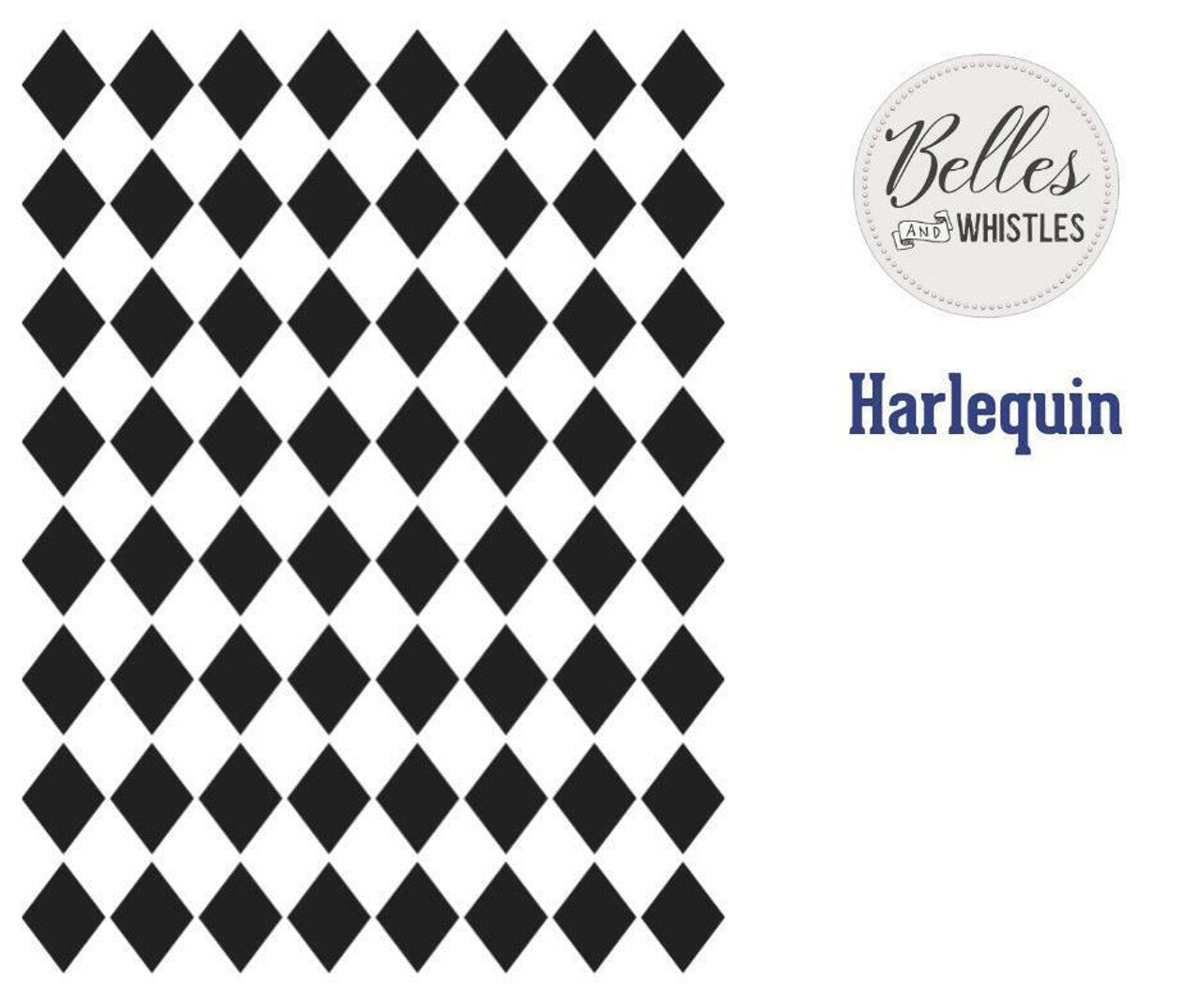 HARLEQUIN | Stencil | Furniture | Arts & Crafts | Dixie Belle Paint