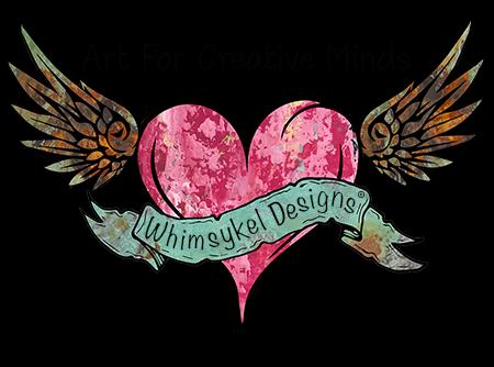 Whimsykel | Flamingo Oasis | Decoupage Tissue Paper | 21"x29" | flamingo in front of abstract background