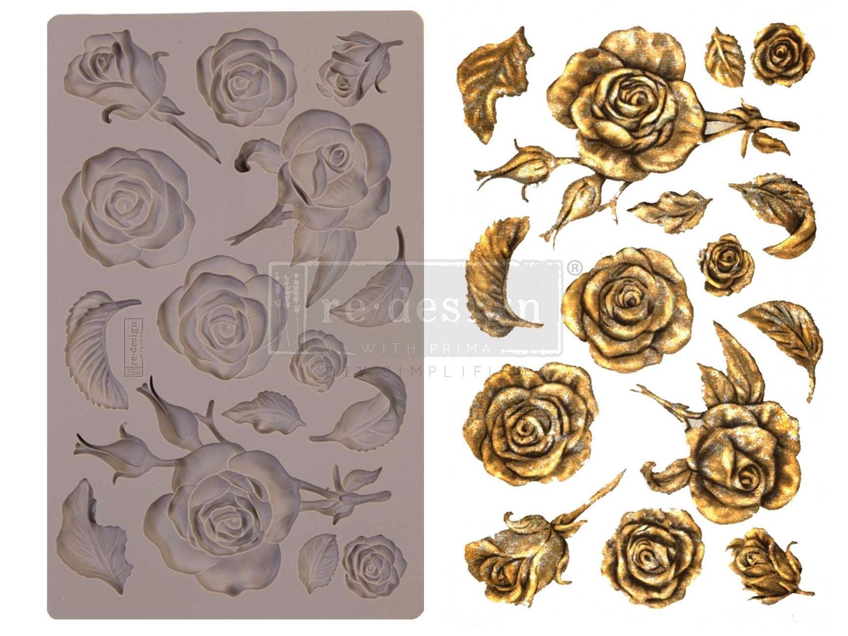 Fragrant Roses - Resin Mould 5"x8"