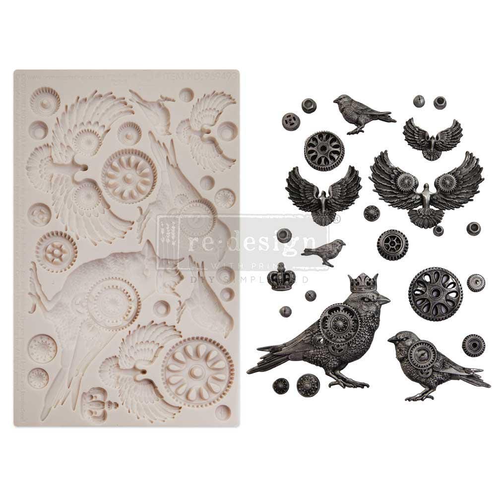 Clockwork Sparrows - Resin Mould 5"x8"
