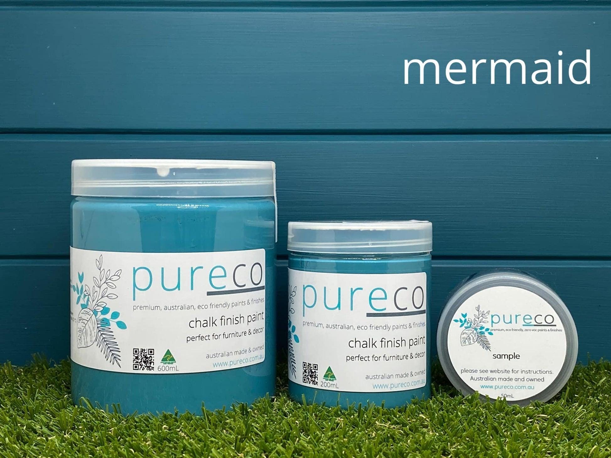 MERMAID | Pureco Paints USA | teal | Chalk Finish Paint | Furniture Paint | Ships Same Day | Eligible for Free Shipping