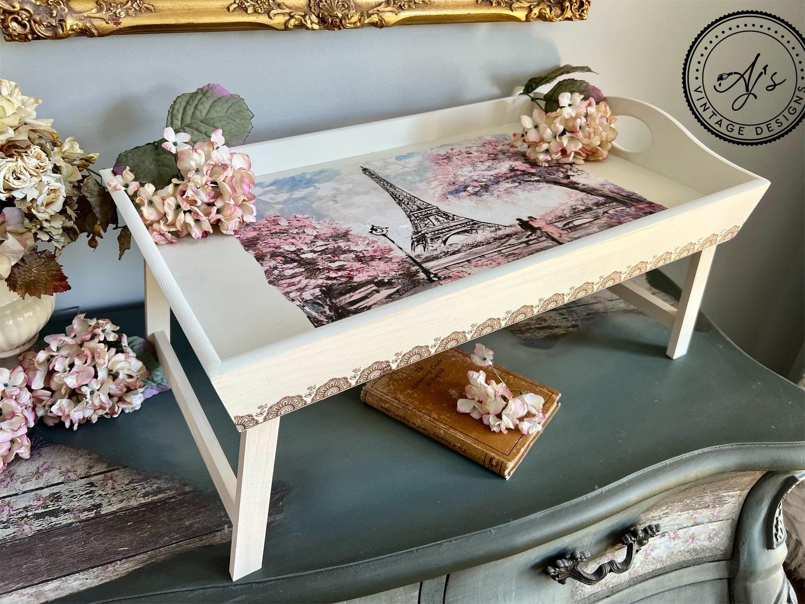 SPRINGTIME IN PARIS | Retired | A3- 11.7 x 16.54 inches | Rice Decoupage Paper | Furniture | Crafts | Art