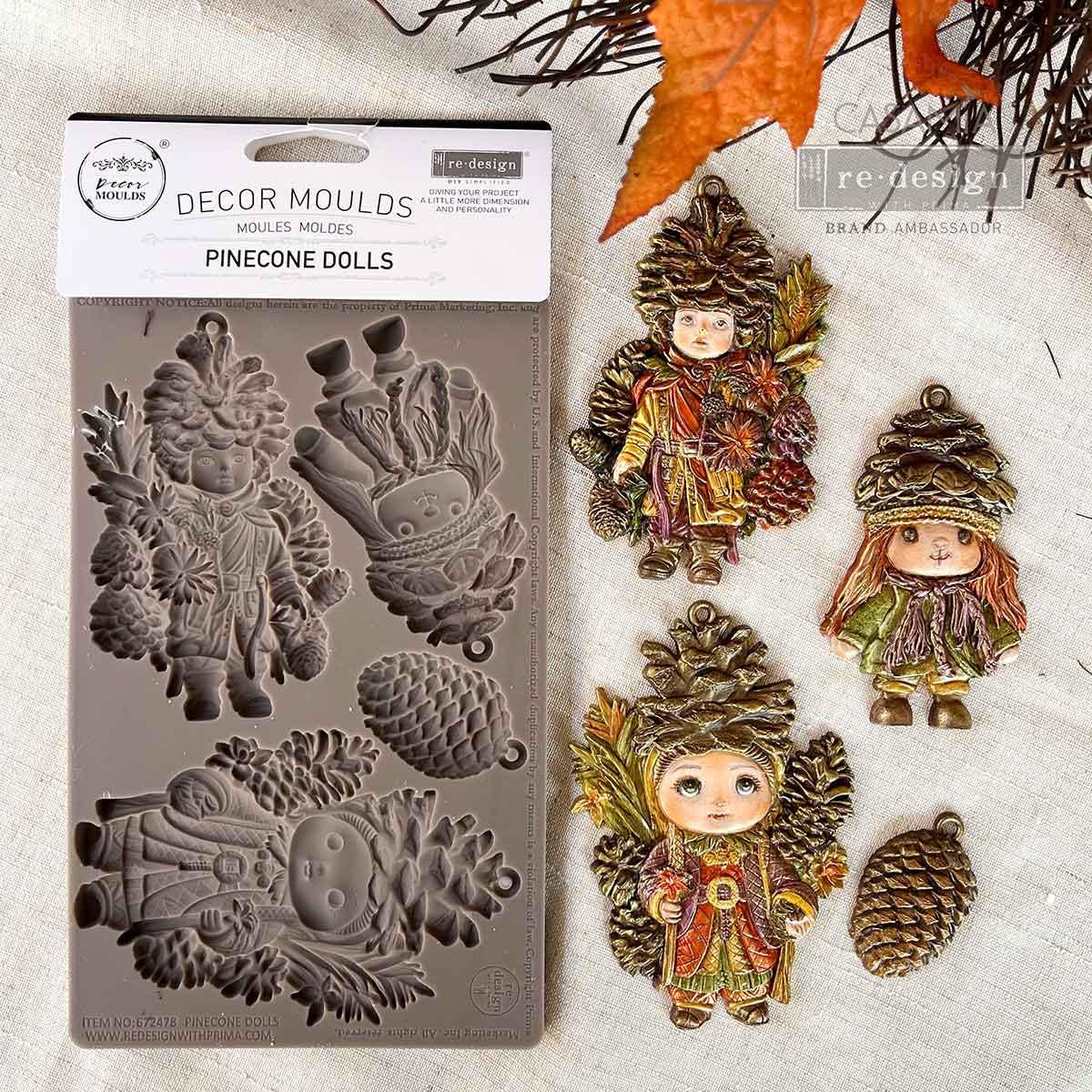 Pinecone Dolls - Resin Mould 5"x8"