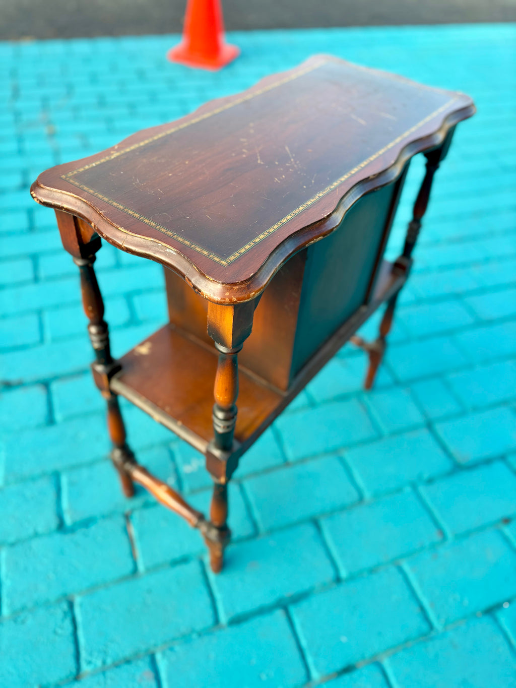 Vintage 1930's Metal-Lined Smoking Cabinet – Perfect Project Piece or Character Accent Table