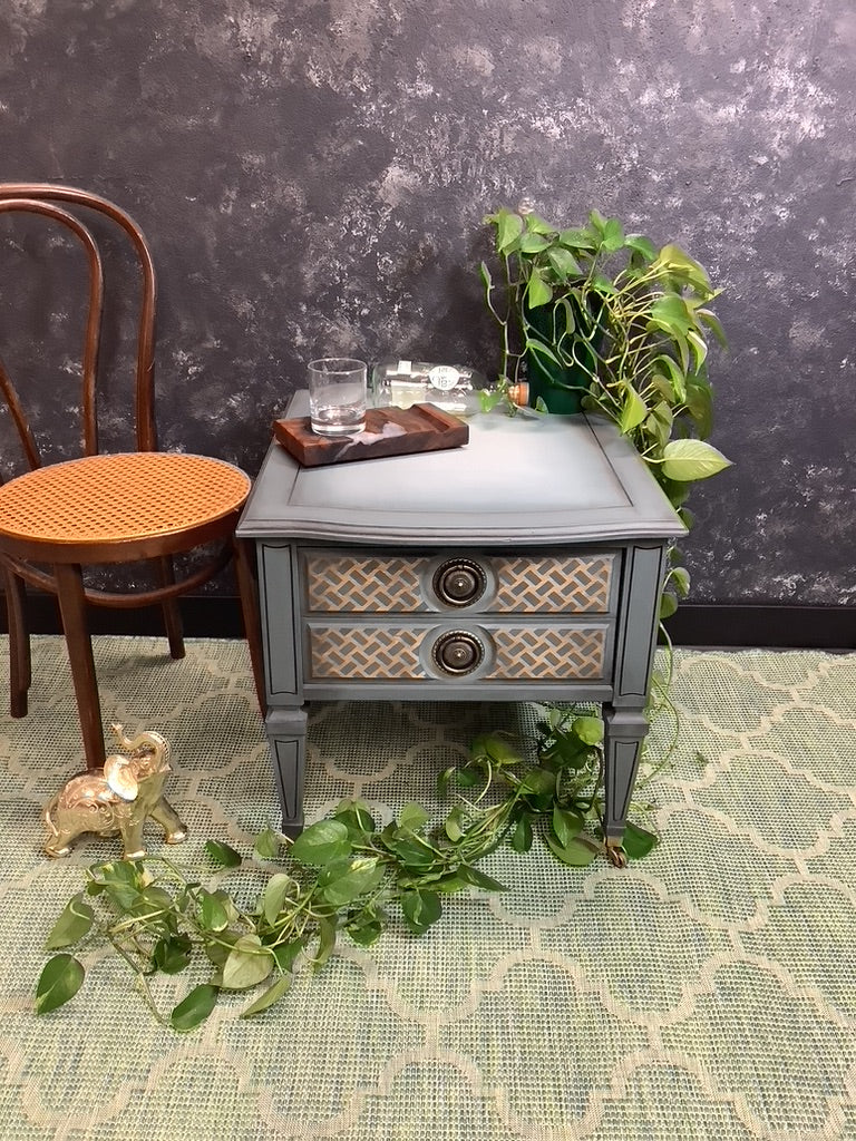 Vintage Cigar Box Accent Table
