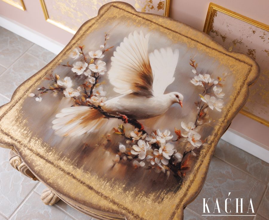 Alabaster Grace | A1 23.4"x33.1" | Decoupage Fiber Paper | Kacha x Redesign with Prima