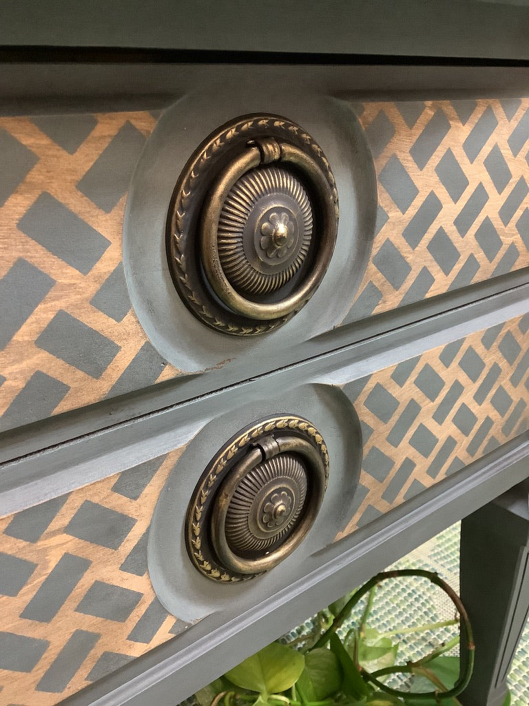 Vintage Cigar Box Accent Table