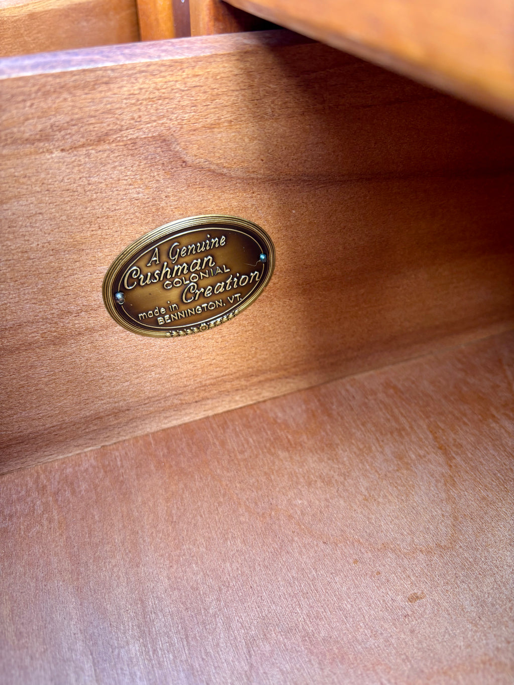 Cushman Colonial Creations Nightstand Pair – Solid Maple, Original Finish