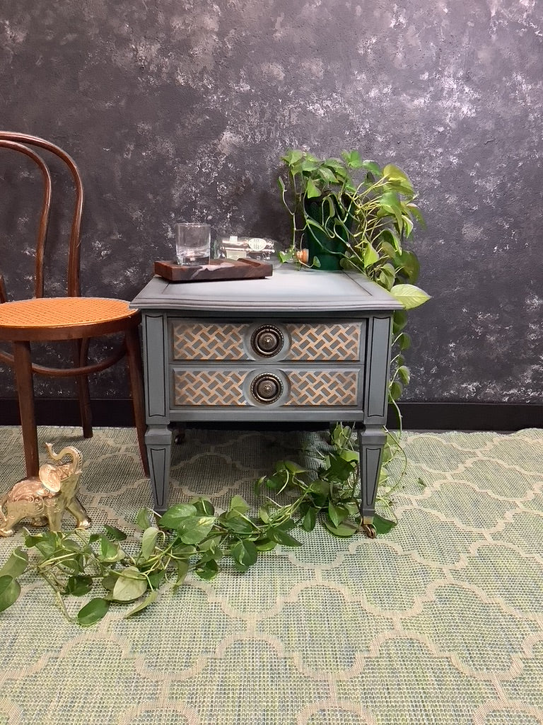 Vintage Cigar Box Accent Table