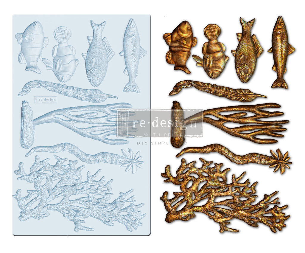 Coral Reef - Resin Mould 5"x8" Redesign with Prima
