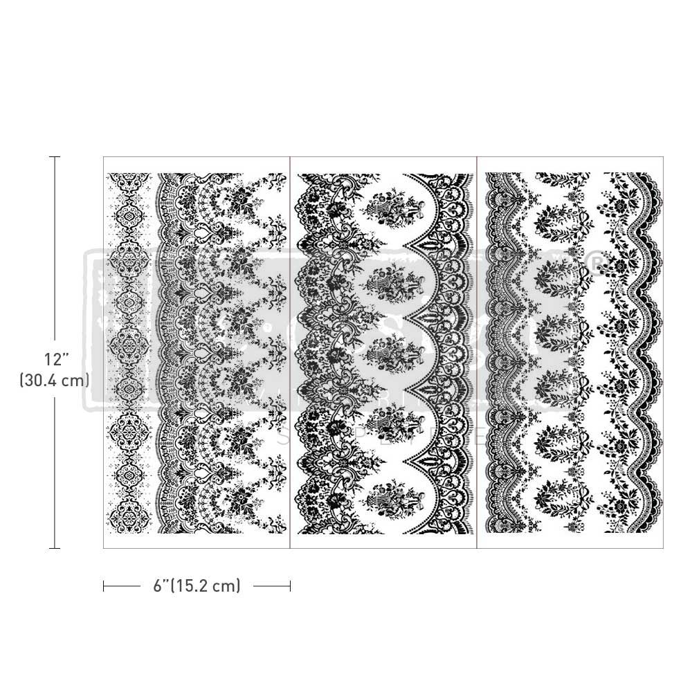 Vintage Wallpaper II | 6"x12" | Small Decor Transfer | Redesign with Prima