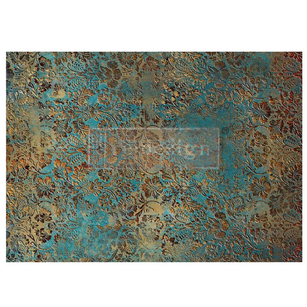 Aged Patina | A1 23.4" x 33.1" | Decoupage Fiber Paper | Redesign with Prima