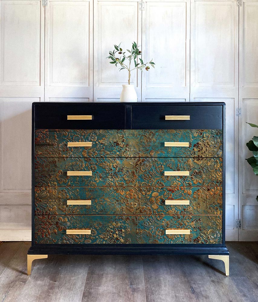 Aged Patina | A1 23.4" x 33.1" | Decoupage Fiber Paper | Redesign with Prima