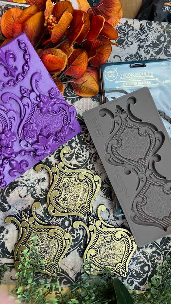 Darling Damask - Resin Mould 5"x10"