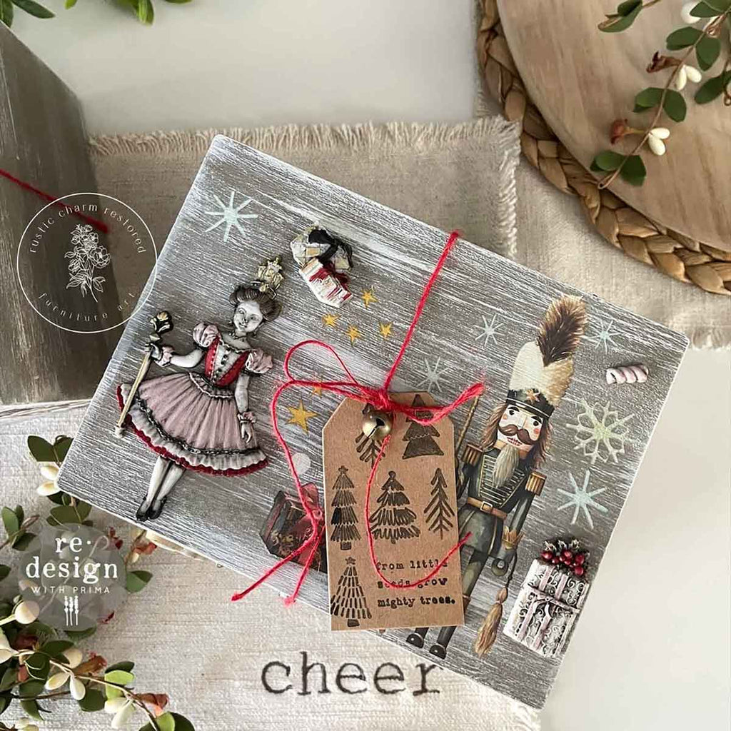 Christmas Chipboard Tags | 6 Tags + 6 Bells & Twine | ReDesign with Prima