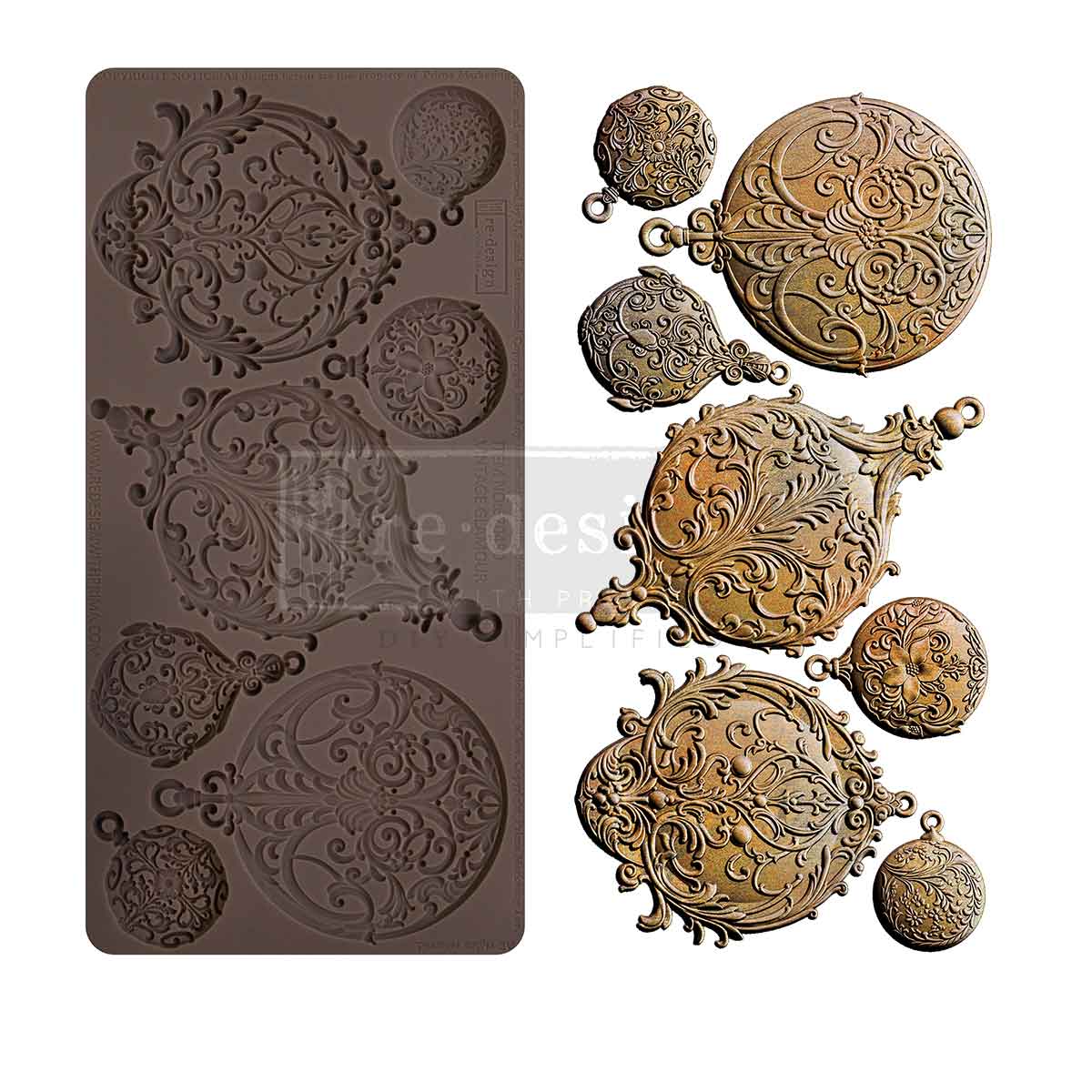 Vintage Glamour - Resin Mould 5"x10"