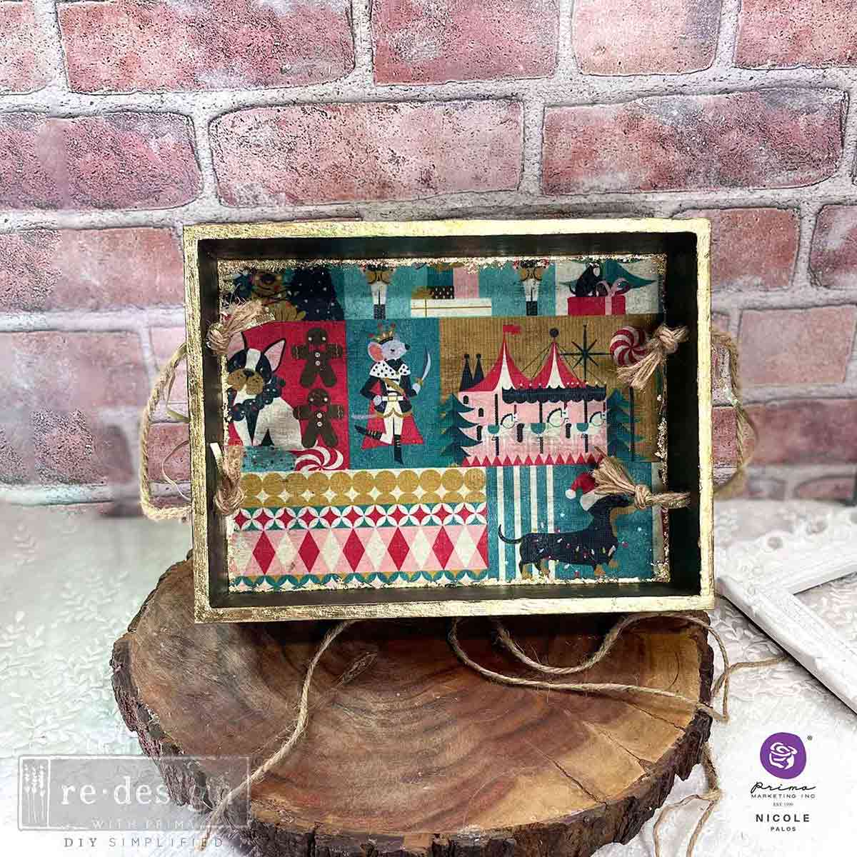 Nutcracker Happiness | A3 Decoupage Paper | Furniture | Arts & Crafts | 11.7"X16.5"; 3 sheets | Redesign with Prima