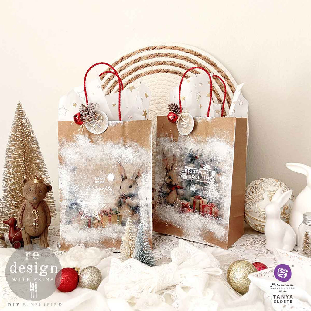 Bunny Wonderland | A3 Decoupage Fiber Pack – 3 Sheets, 11.7" x 16.5" Each | ReDesign with Prima