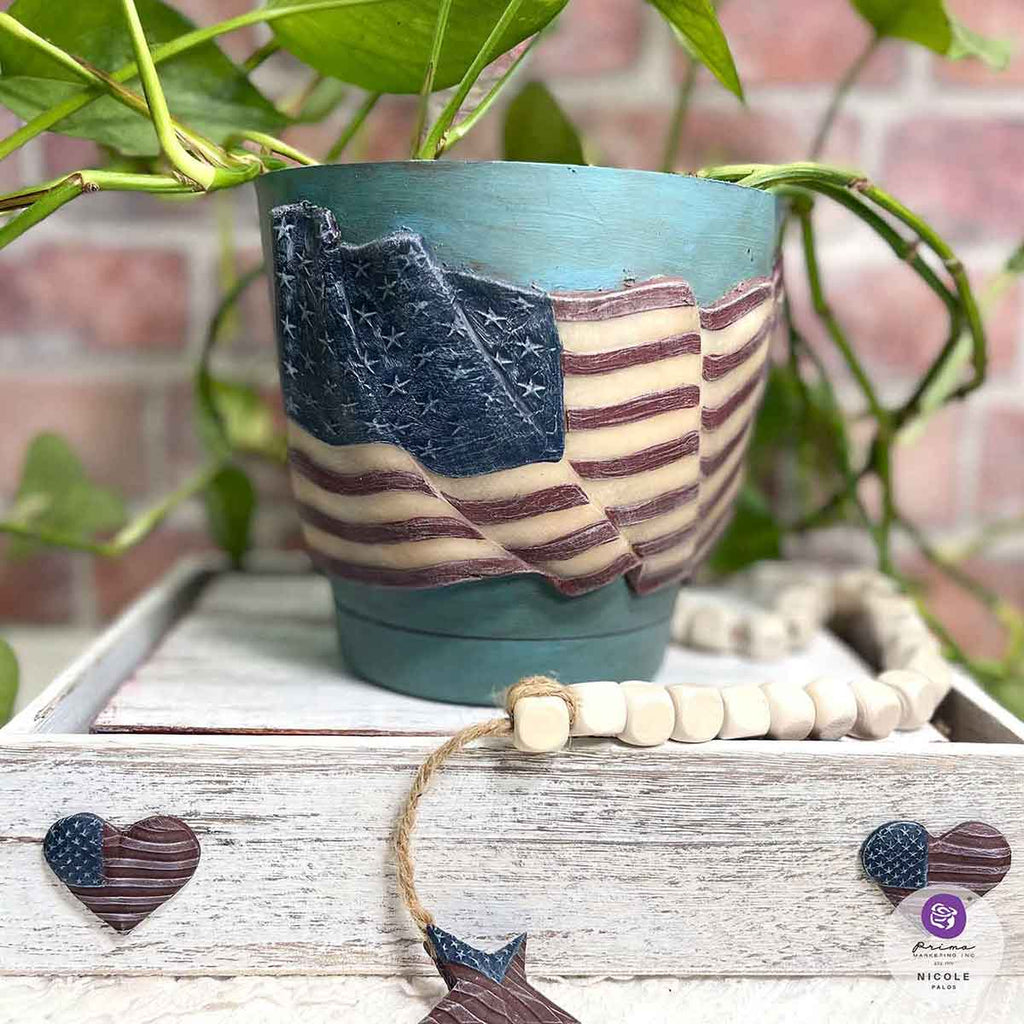Star Spangled Banner | 5"x8"x8mm | Decor Mould | Redesign with Prima