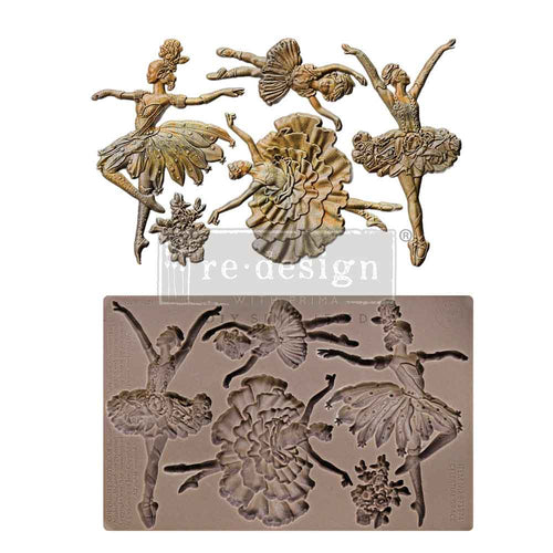 Celestial Grace | 5"x8" | Decor Moulds for Crafts | Redesign with Prima | Old World Vintage Ballet Redesign with Prima