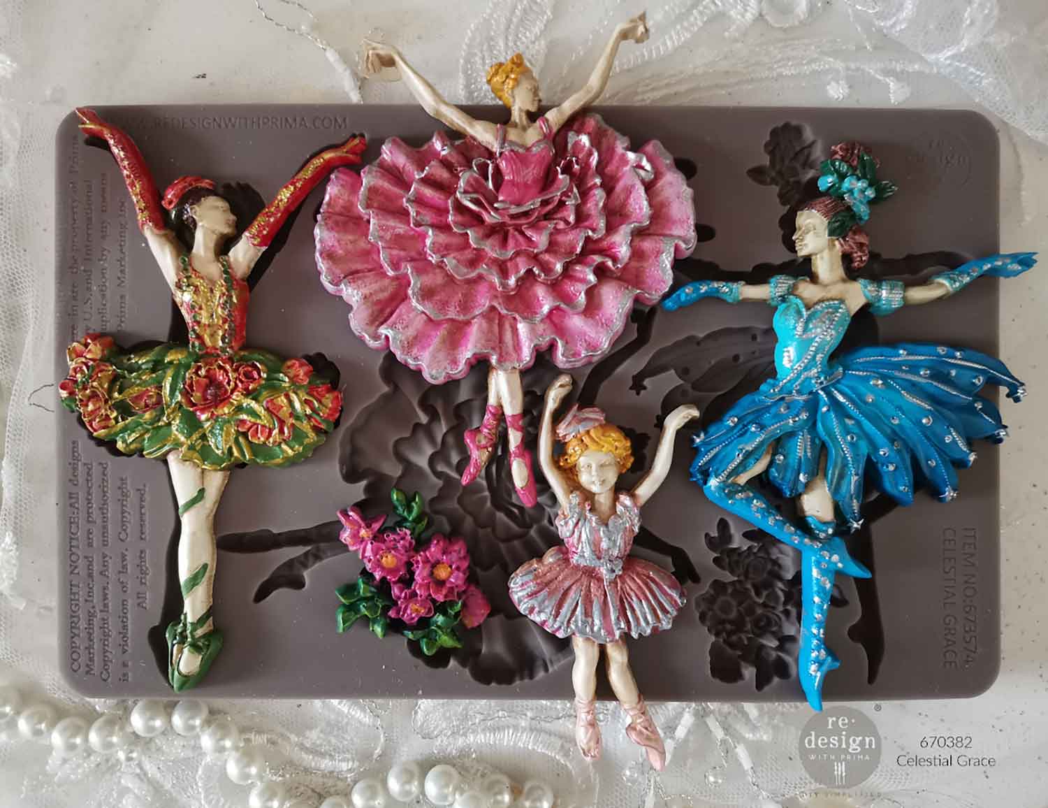 Celestial Grace | 5"x8" | Decor Moulds for Crafts | Redesign with Prima | Old World Vintage Ballet