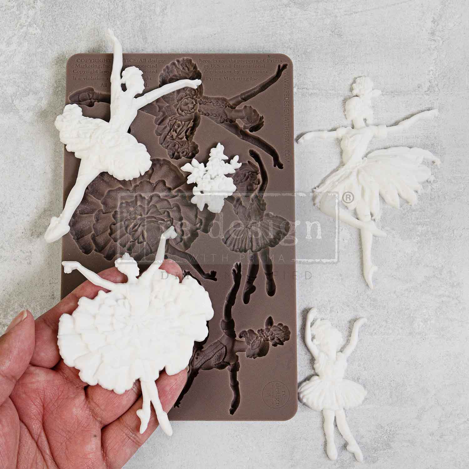 Celestial Grace | 5"x8" | Decor Moulds for Crafts | Redesign with Prima | Old World Vintage Ballet