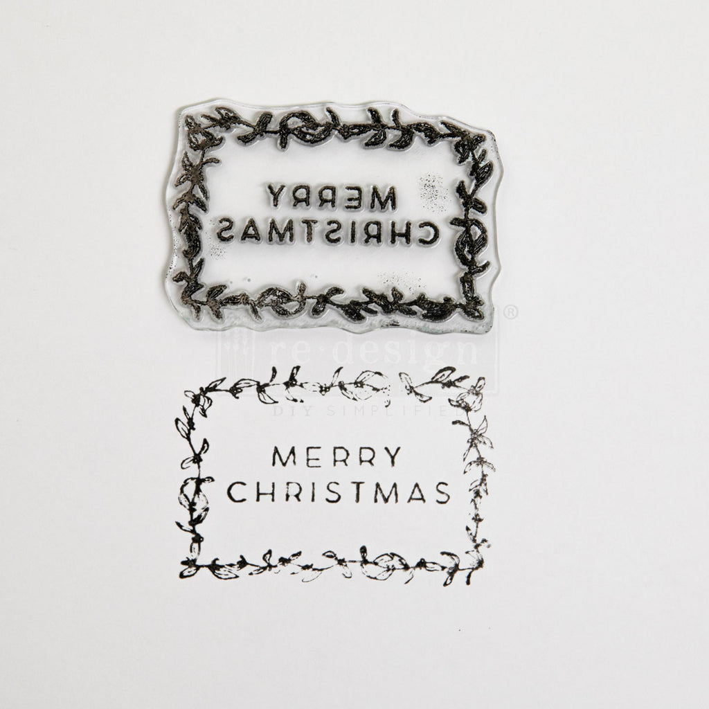 Holly Jolly | Décor Clear Stamp – 8.5" x 11" Sheet | ReDesign with Prima
