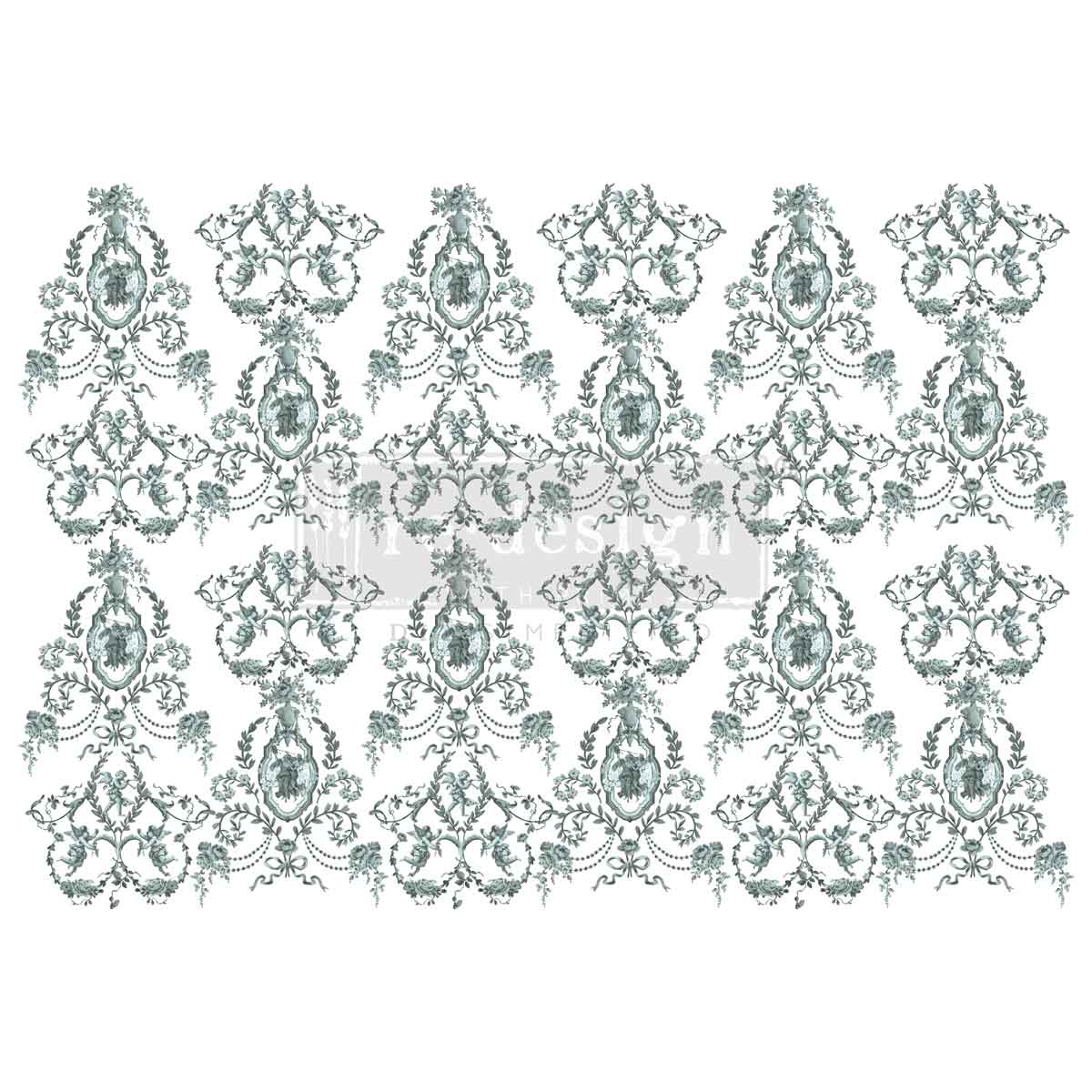 Jardin Secret | Large Decor Transfer | 24" x 35" (Cut into 4 Sheets) | Redesign with Prima