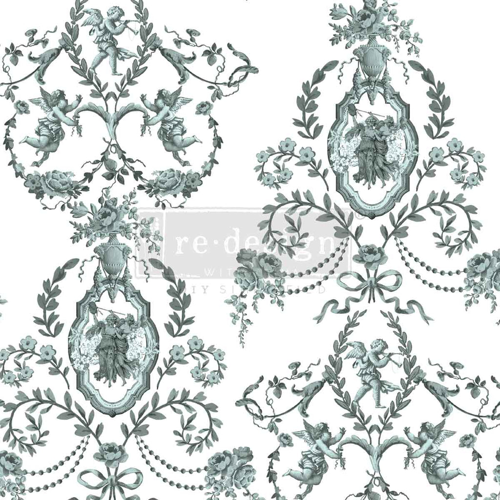 Jardin Secret | Large Decor Transfer | 24" x 35" (Cut into 4 Sheets) | Redesign with Prima
