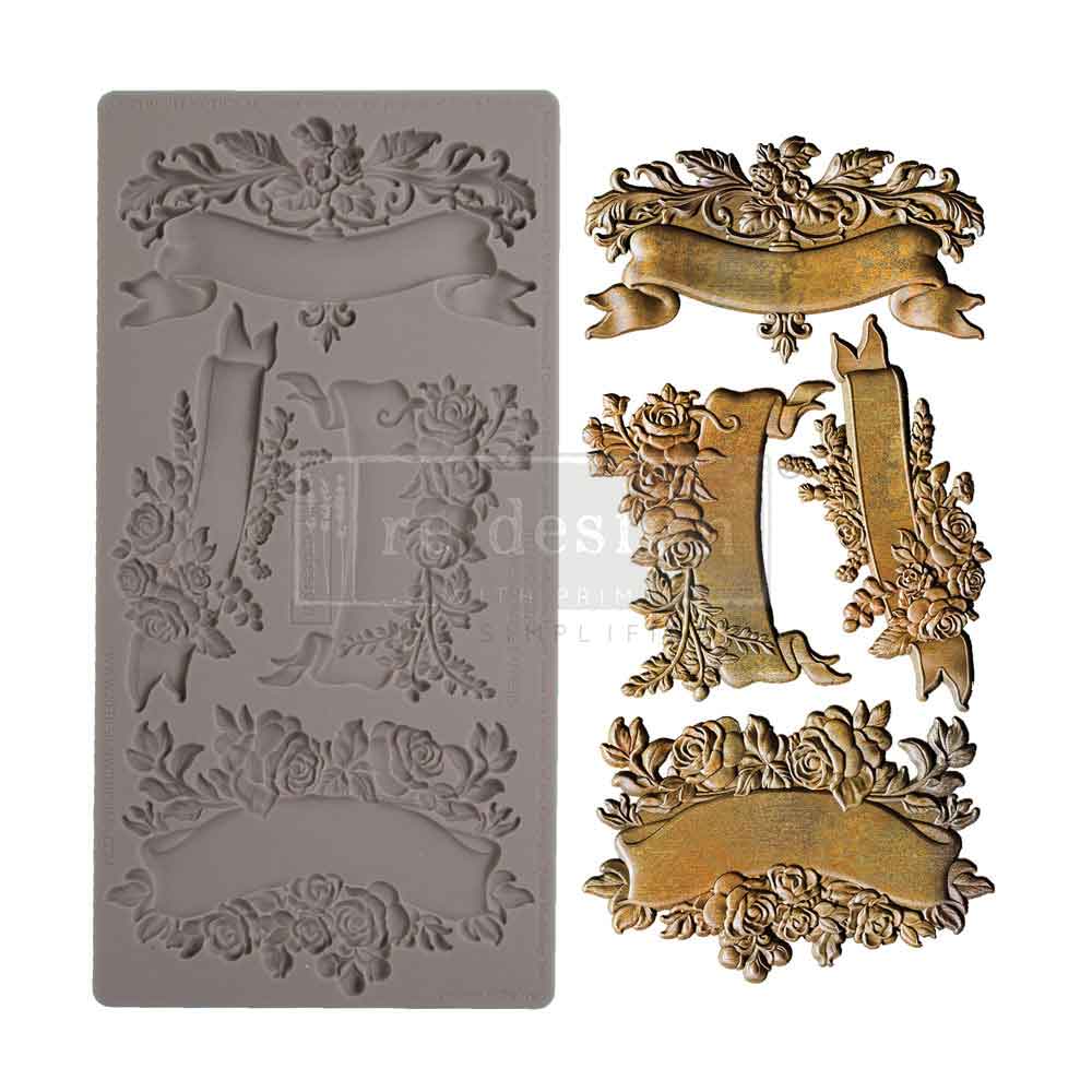 Blooming Banners | 5" x 10" x 8mm | Décor Mould® | Redesign with Prima