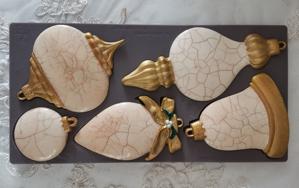 Bright Baubles | 5"x10" | Decor Moulds for Crafts | Redesign with Prima