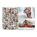 Snowy Village Charm | A3 Decoupage Paper – 2 Sheets, 11.7" x 16.5" | ReDesign with Prima | Christmas Farmhouse Decor