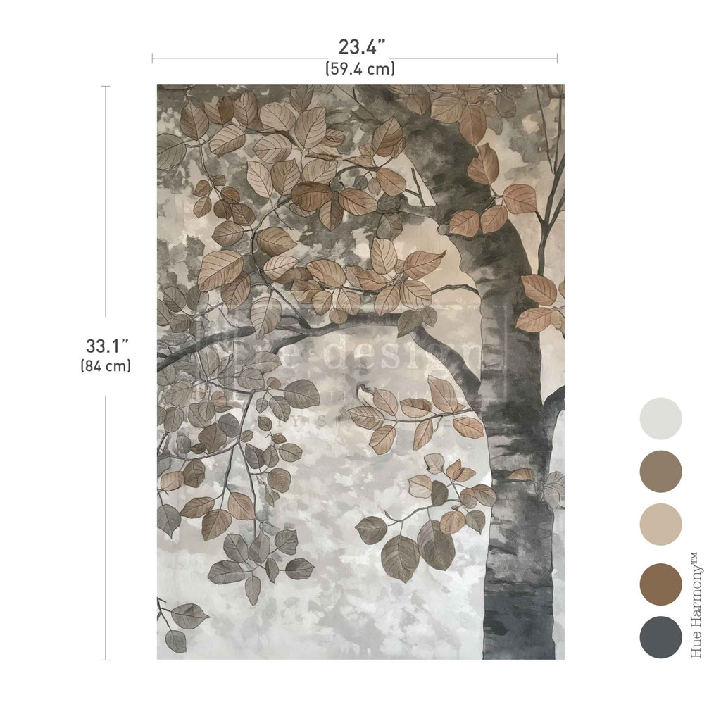 Rustic Reverie | A1 23.4"x33.1" | Decoupage Fiber Paper | Redesign with Prima