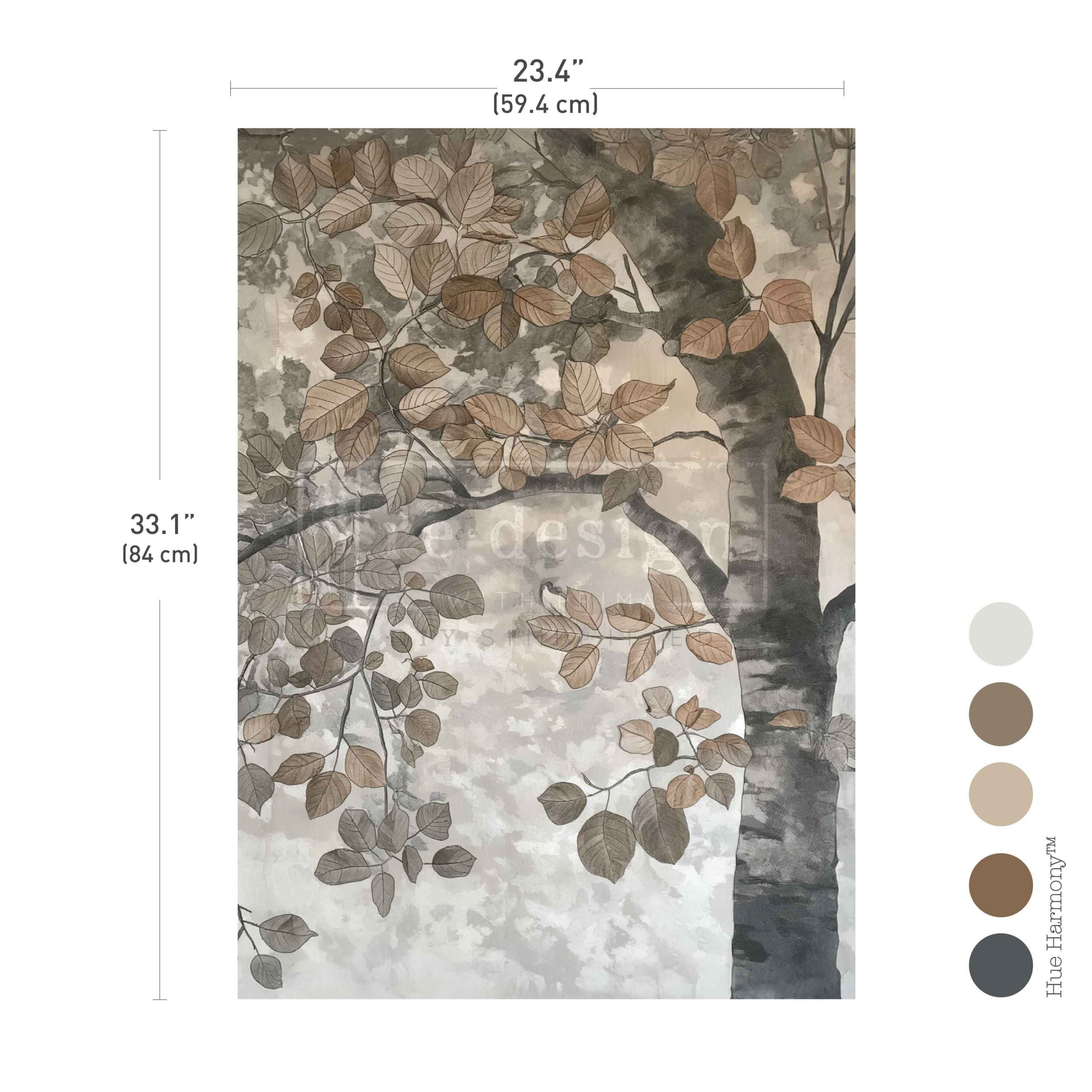 Rustic Reverie | A1 23.4"x33.1" | Decoupage Fiber Paper | Redesign with Prima