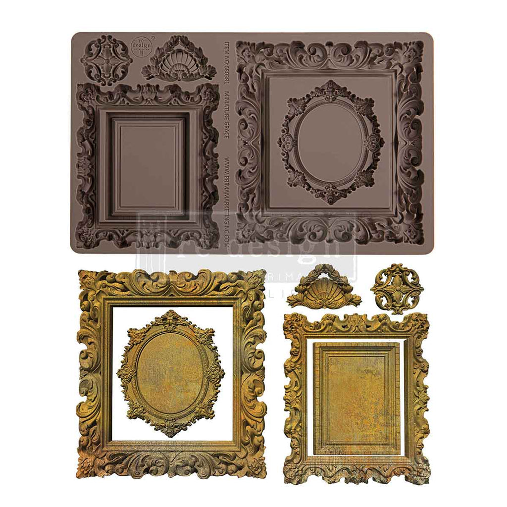 Miniature Grace - Resin Mould 5"x8" Redesign with Prima
