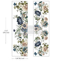 Whispers Of Indigo | Luxe Transfers | Redesign With Prima | Rub on Transfers | Arts & Crafts | 2 sheets, 3.25″x11.5″ Redesign with Prima