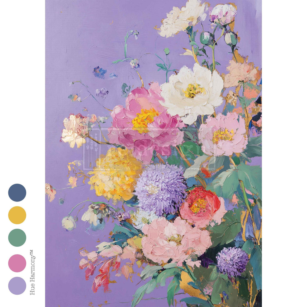 Lilac Serenade | A3 11.7"x16.5" | Decoupage Fiber Paper | Redesign with Prima Redesign with Prima