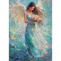 Seraphina In Sapphire | A3 11.7"x16.5" | Decoupage Fiber Paper | Redesign with Prima