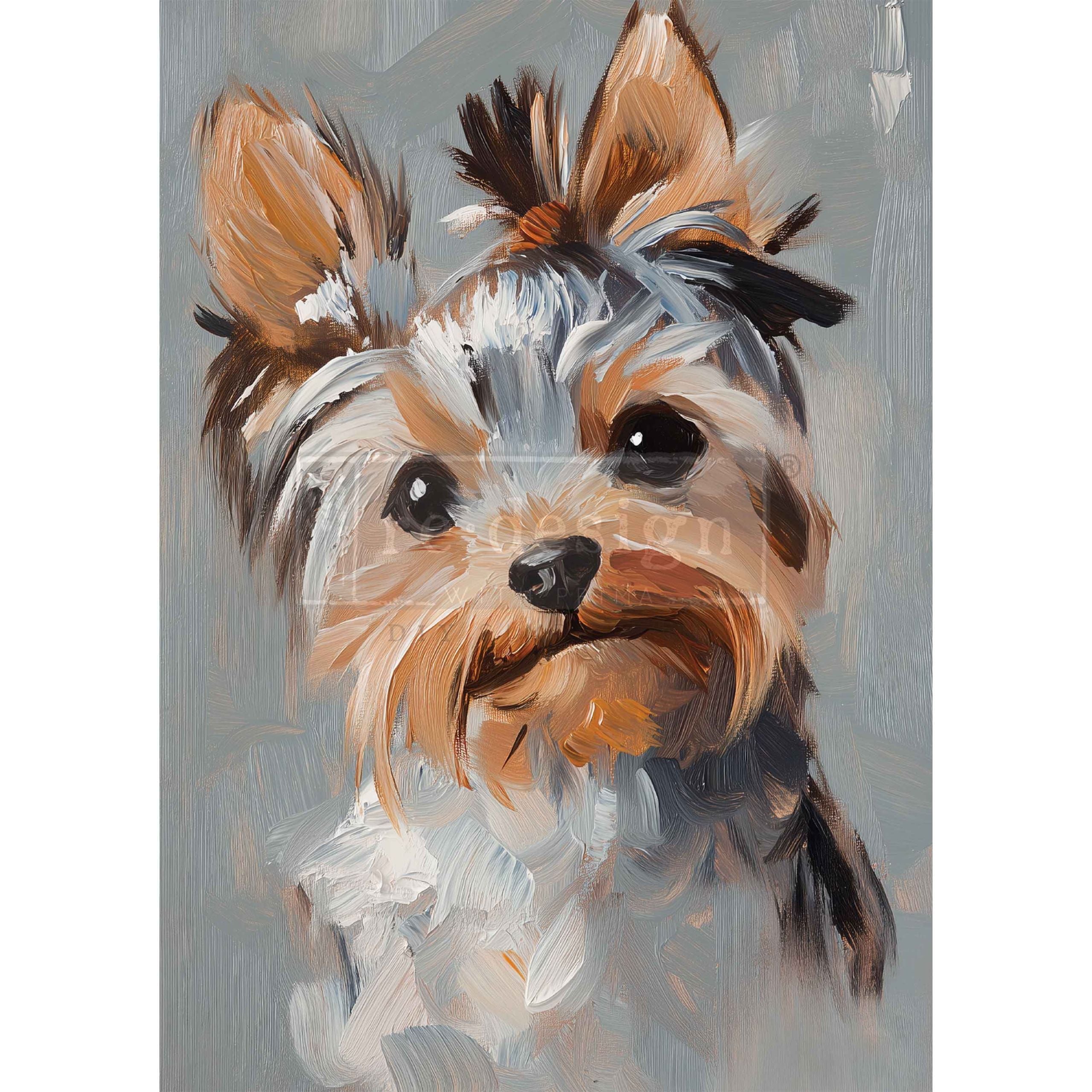 Posh Pup Portraits | A3 11.7"x16.5" | Decoupage Fiber Paper | Redesign with Prima