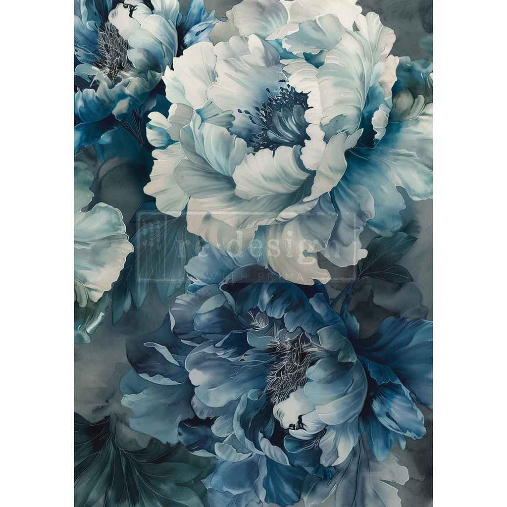 Sapphire Peony | A3 Decoupage Paper | Furniture | Arts & Crafts | Redesign with Prima Redesign with Prima