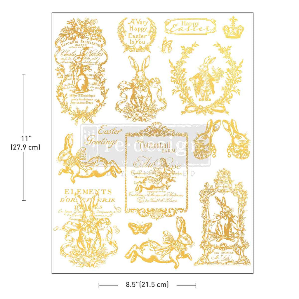 Gilded Spring | H20 Transfers | 1 sheet, 8.5″x11″ | Redesign with Prima Redesign with Prima