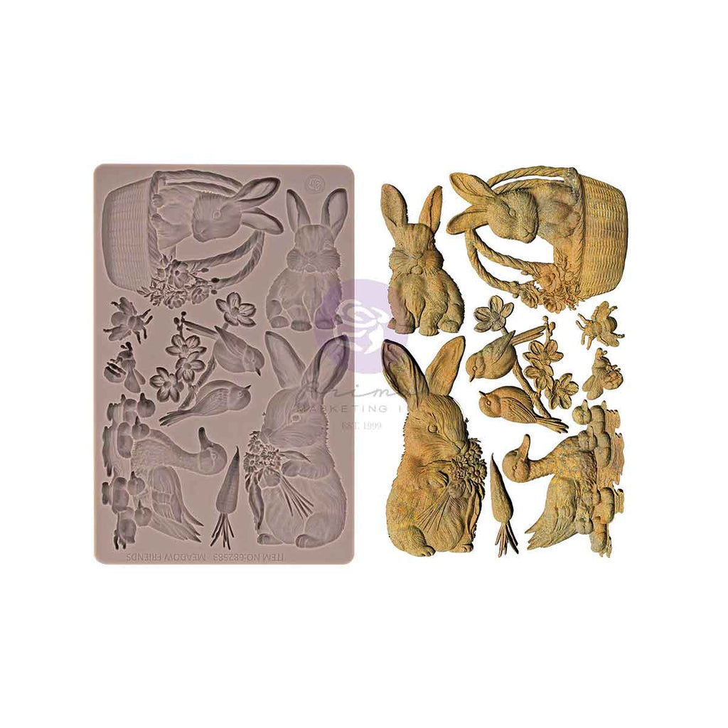 Garden Friends | 5"x8"x8mm | Decor Mould | Redesign with Prima