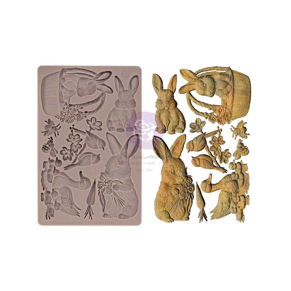 Garden Friends | 5"x8"x8mm | Decor Mould | Redesign with Prima