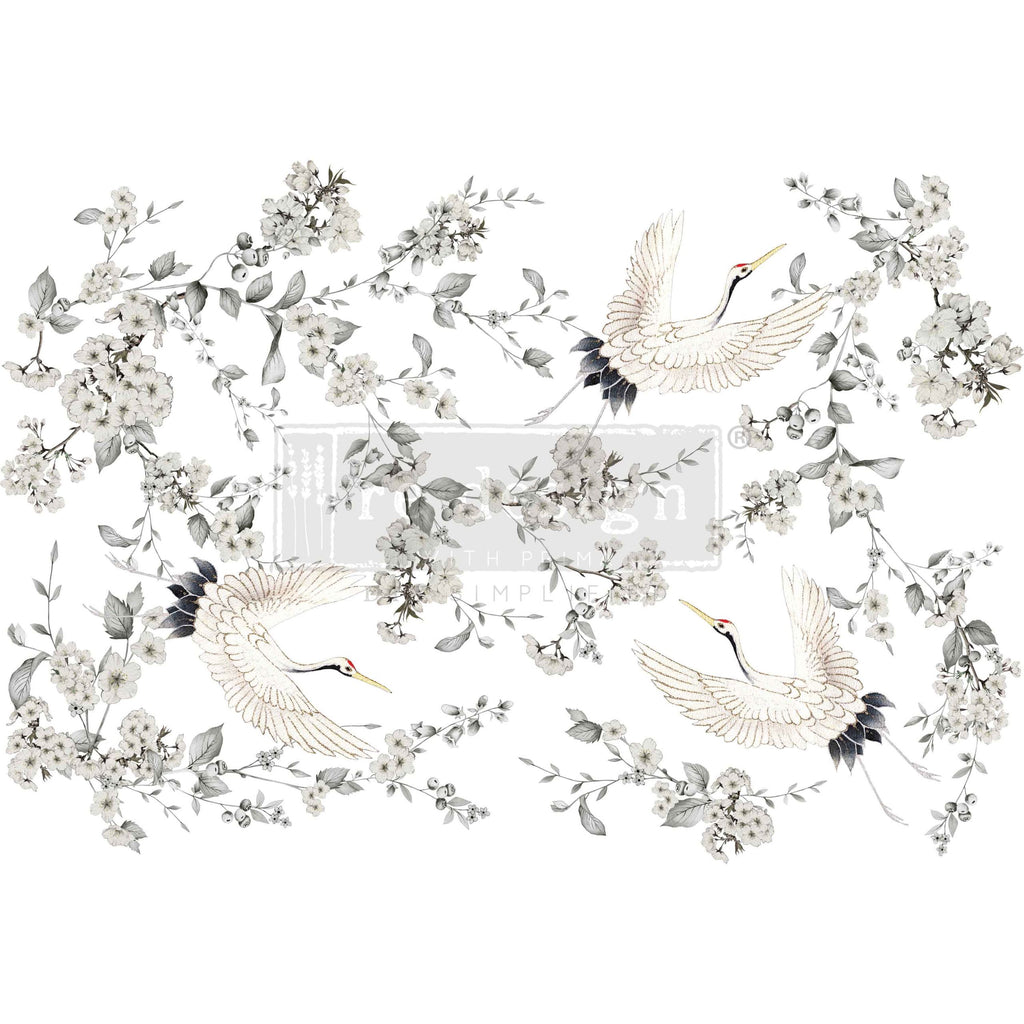 Silver Wings | 24"x35" | Decor Transfer | Redesign with Prima