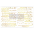 Gilded Noel Script | Middy Foil Transfer – 2 Sheets, 8.5" x 11" | ReDesign with Prima | Gold Vintage Script