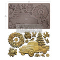 Country Christmas Delivery | Decor Mould – 5" x 8" x 8mm | ReDesign with Prima | Vintage Christmas Truck