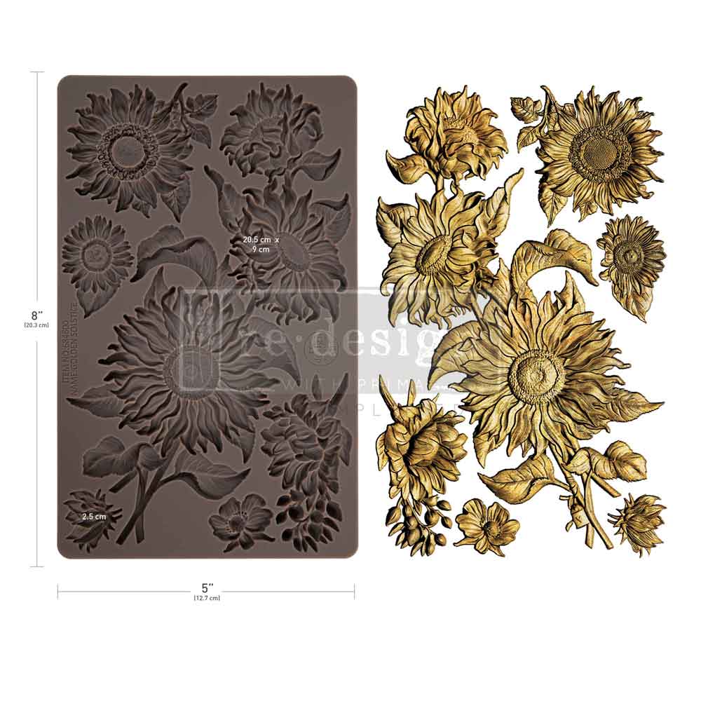 Golden Solstice | 5" x 8" x 8mm | Décor Mould® | Redesign with Prima