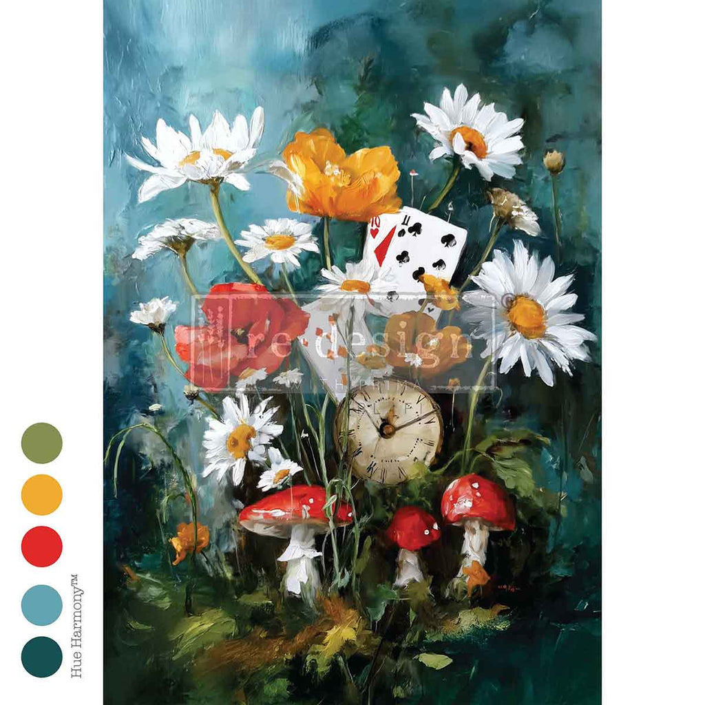 PREORDER | Time Rooted in Wonderland | A2 16.54" x 23.39" | Decoupage Fiber Paper | Redesign with Prima