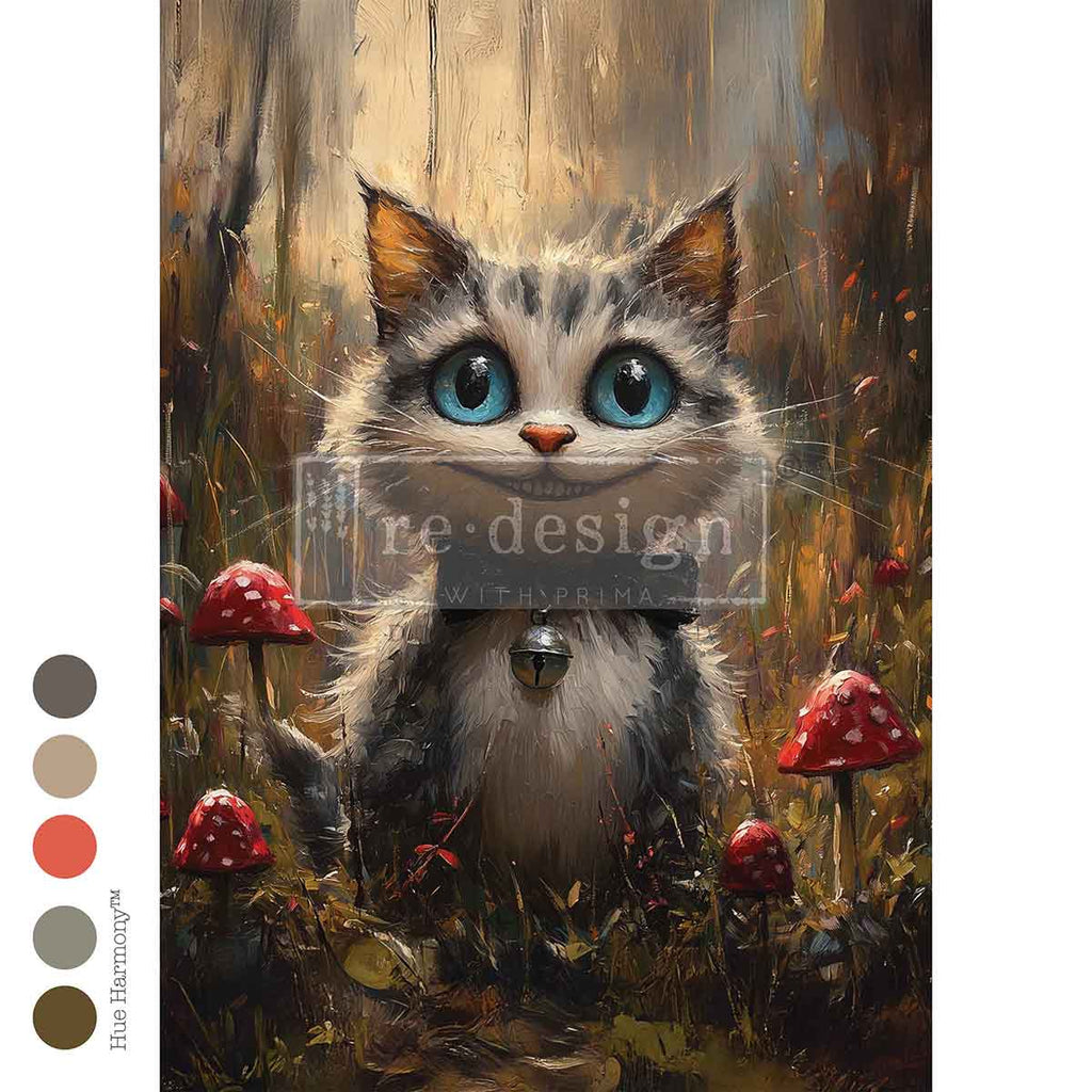 PREORDER | Whiskers of Wit | A3 11.7" x 16.5" | Decoupage Fiber Paper | Redesign with Prima